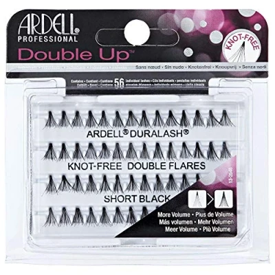 Image of ARDELL Professional Double Individuals Knot Free Flares Short Black (Pack of 3)