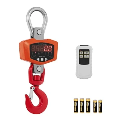 Image of Steinberg Systems Digital Crane Scale Hook Hanging Weighing LED Remote Control kg/lb 3000kg SBS KW 3000KE (Weighing Range 20 3000kg, Class III, IP54)