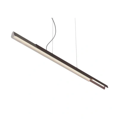 Image of Kundalini Dala LED ceiling light, dark grey/wood