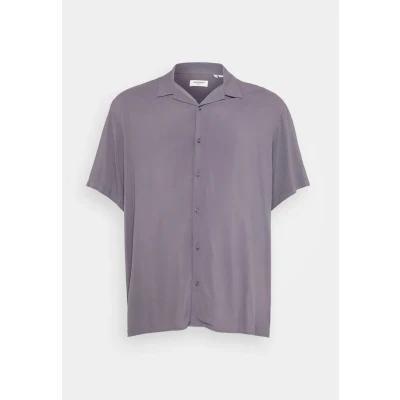 Image of Jack &amp; Jones Jjejeff Solid Resort Shirt Shirt, Men&#039;s, Size: 4XL, Castlerock
