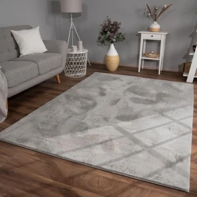 Image of TT Home Thick Rug Large Livingroom Soft Unicoloured Modern, colour: Yellow, Size:60x90 cm