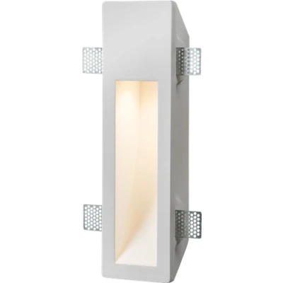 Image of KnightsBridge 230V GU10 35W Recessed Rectangular Plaster Wall Light