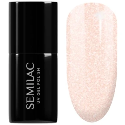 Image of SEMILAC 579 Celebrate Together Nail UV Gel Polish Long Lasting and Easy to Apply Soak off UV/Led Perfect for Home Professional Manicure Pedicure 7 ml