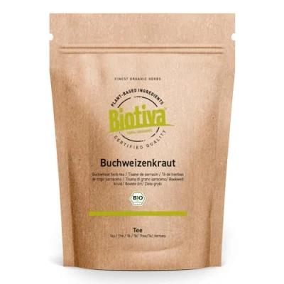Image of Biotiva buckwheat herb Tea Organic 250g mild &amp; Aromatic Controlled and Certified in Germany