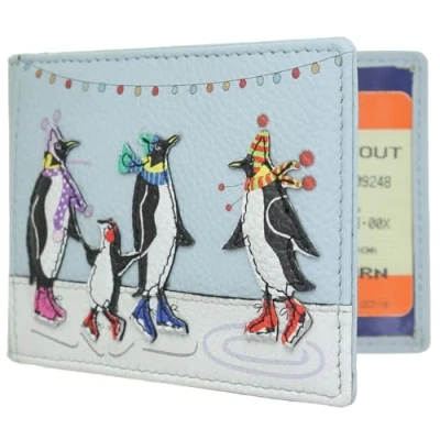 Image of Mala Leather Chille Collection Travel Card/Season Ticket Holder 619TC_32 Sky Blue