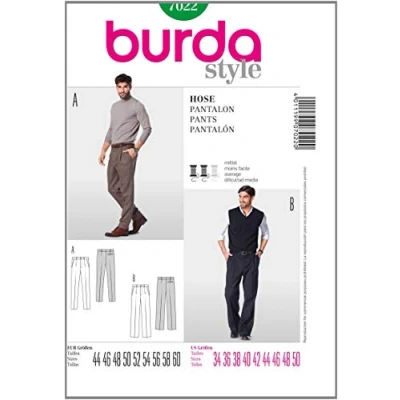 Image of Burda B7022 Pants Sewing Pattern 19 x 13 cm