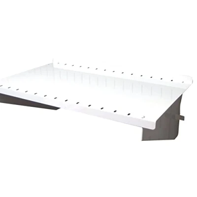 Image of Wall Control ASM SH 1609 W 9&quot; Deep Pegboard Shelf Assembly for Only, White