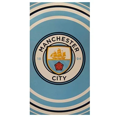 Image of Club Licensed Man City Pulse Towel 70 x 140cm Approx