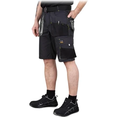 Image of Men&#039;s Shorts Summer Work with 6 Pockets in 4 Colours &amp; Sizes S 3XL, grey black grey, xl