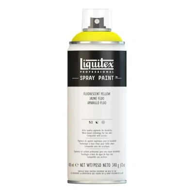 Image of Liquitex 4450981 Professional Spray Paint 400 ml, Fluorescent Yellow