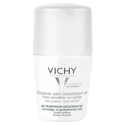 Image of Vichy 48HR Soothing Roll On Anti Perspirant for Sensitive Skin 50ml