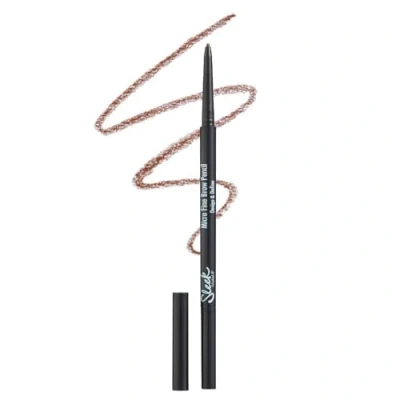 Image of Sleek MakeUP Micro Fine Brow Pencil for Precise Hair Like Strokes, Waterproof, Long Lasting, Dual Ended, Ash Brown
