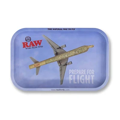 Image of RAW Prepare for Flight Rolling Tray Size Small Roll One as Big a Plane and Then Take Off