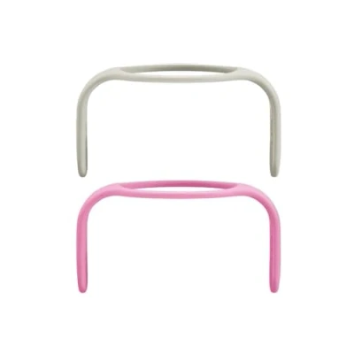 Image of MAM Hold My Bottle Day &amp; Night, Glow in The Dark Handles Compatible with Bottles and Trainer, Non Slip Ergonomic, from 0+ Months, Pink Neutral