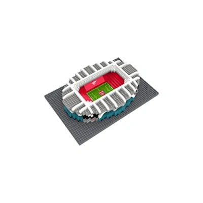 Image of FOCO Officially Licensed Arsenal FC Emirates 3D Bricks Mini BRXLZ Football Stadium Construction Set Premier League Model 1,072 Pieces Ages 12+ Sports Merchandise