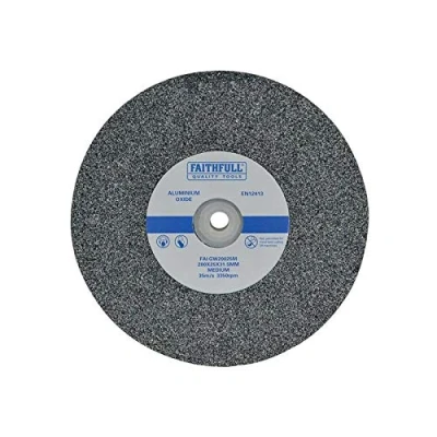Image of Faithfull FAIGW20025M Bench Grinding Wheel Alox 200mm x 25mm Medium