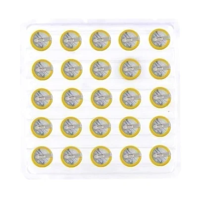 Image of Yooghuge CR2032 210mAh Rechargeable Button Batteries Lithium Coin Cell With Solder Tabs 3V Voltage Output Conventional Horizontal Welding Feet