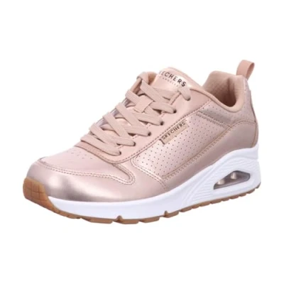 Image of Skechers UNO METALLIXS women&#039;s Shoes (Trainers) in Gold