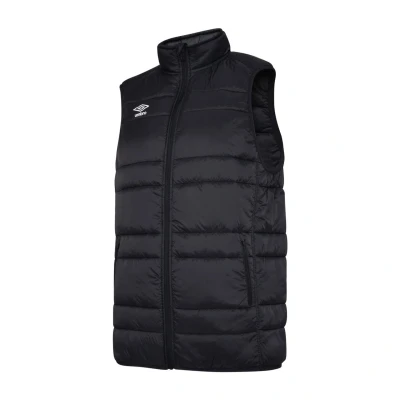Image of Umbro Mens Club Essential Gilet (Black/White) Nylon Size Small