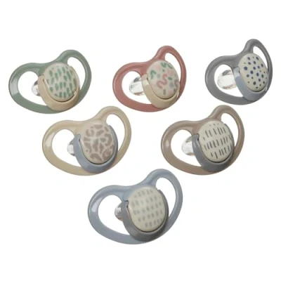 Image of Vital Baby Soothe Airflow Dummies 6 18m+ 6pk, Symmetrical Teat, Skin Friendly, Day &amp; Night Soothers, Steriliser Box, EarthSmart Biodegradable, BPA Free