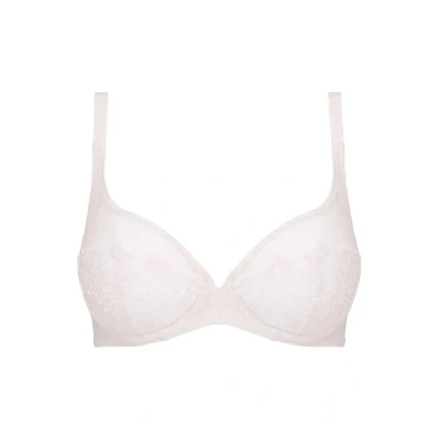 Image of Simone Perele Women&#039;s Delice Sheer Plunge Bra, Blush, 32F