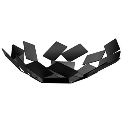 Image of Alessi MT01 B Basket, Black, 24.5 x 23.2 6.2 cm