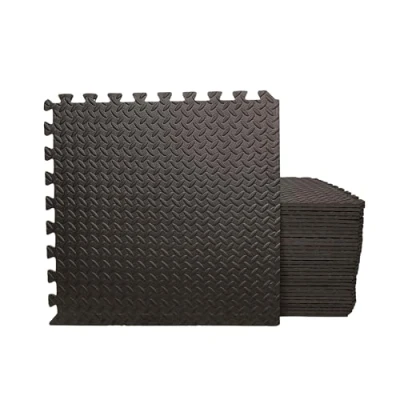 Image of 12 Piece EVA Foam Floor Protective Tiles/Mats 60x60cm For Gyms, Garages, Camping, Kids Play Matting, Hot Tub Flooring Mats And Much More! Covers 4.32 sqm (46.5 sq ft)