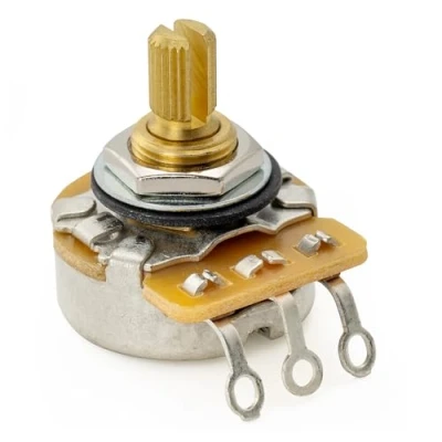 Image of CTS 450G A250K Pot Brass Short Split Shaft 1/4 Inch 10% Audio Taper Potentiometer for Electric Guitar Bass