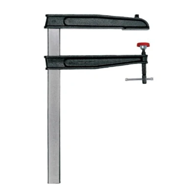 Image of BESSEY Deep Reach Tradesman&#039;s Bar Clamp 12 in. Throat x 24 in CDS24 12WP Woodworking Clamps with Wooden Handle, Ideal for Home Improvement, Workbench Projects, Carpentry and Cabinetry