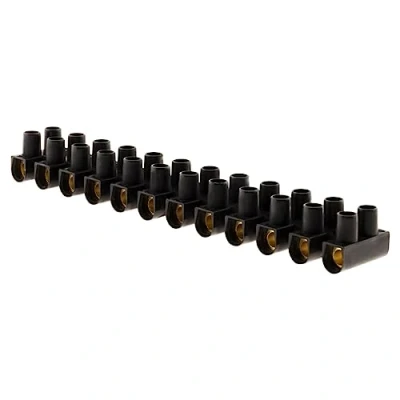 Image of 12 pin bars 25 mm² black Zenitech
