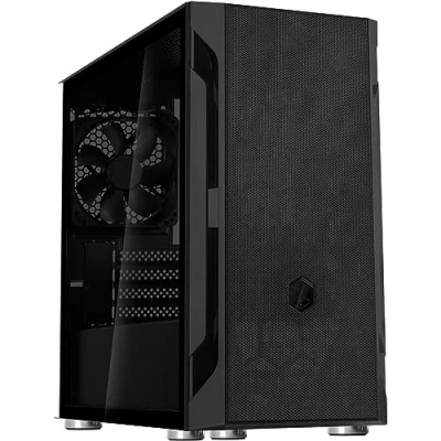 Image of SilverStone Technology FARA H1M, Micro ATX, steel mesh, tempered glass, plastic front panel, body, 120mm fan x 1 included, SST FAH1MB G
