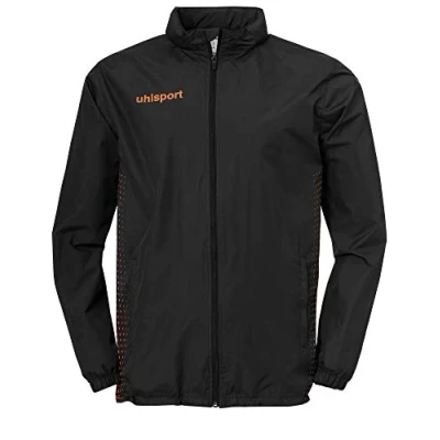 Image of Uhlsport Uhlsh Men Score Rain Jacket Men&#039;s Black/Fluo Orange, XX Large