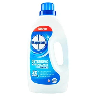 Image of Napisan Classic Sanitising Liquid Washing Machine, 1 Pack of 1.15 L with 23 Washes Machine Detergent