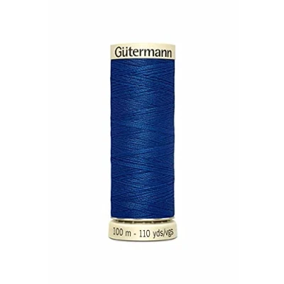 Image of Gutermann Sew All Polyester Thread, Oxford Blue 0214, 100 m, 5.5 x 1.8 cm