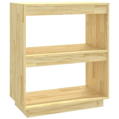 Image of vidaXL Book Cabinet 60x35x71 cm Solid Pinewood