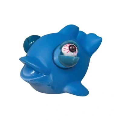 Image of Wild Winkers Dolphin from Deluxebase. Squeeze Toy with Popping Eyes. Stress Fidget for Adults and Kids. Squishy Animal Figures Kids Party Favors Toys.