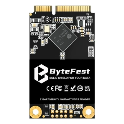 Image of ByteFest mSATA SSD 512GB Mini SATA III 6 Gb/s Internal Solid State Drive(30x50mm), High Performance, 3D NAND, Upgrade storage for laptop and desktop