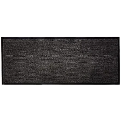 Image of JVL Grey Black Heavy Duty Barrier Door Floor Mat, 60 x 150 cm