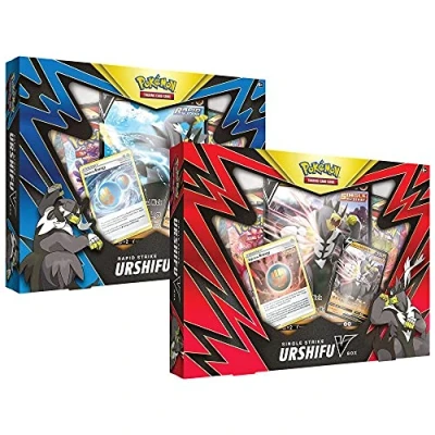 Image of Pokémon Single/Rapid Strike Urshifu V Box (one at random) Card Game Ages 6+ 2 Players 10+ Minutes Playing Time