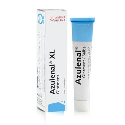 Image of Azulenal Ointment with Guaiazulene Itch Relief Cream for Nappy Rash Cuts Burns &amp; Sore Nipples Suitable Babies and Nursing Mothers Insect Bite Stings Rashes Wound Care (50g)
