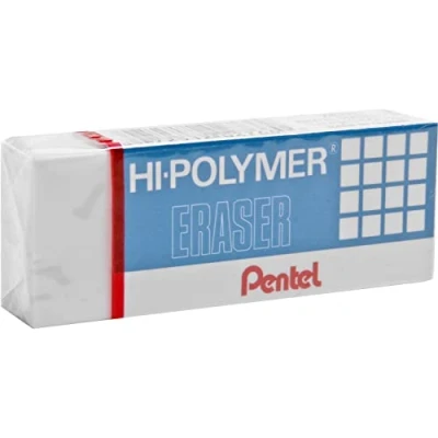 Image of Pentel Hi Polymer Eraser ZEH 10 for Use on Paper 65 x 25 12 cm