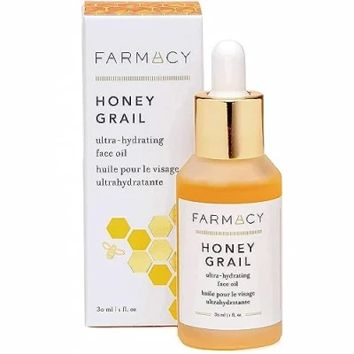 Image of Farmacy Honey Grail Hydrating Face Oil Moisturizer for Dry Skin, Fine Lines &amp; Wrinkles with Rosehip and Sea Buckthorn