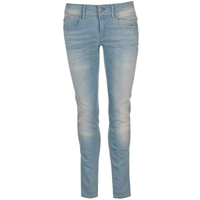 Image of G STAR Women&#039;s Lynn Mid Waist Skinny Jeans, Blue (lt Aged 60885 D010 424), 25W / 32L
