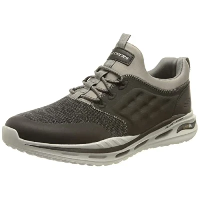 Image of Skechers Men&#039;s Arch FIT ORCEN Sneaker, Black Mesh/Synthetic, 7 UK