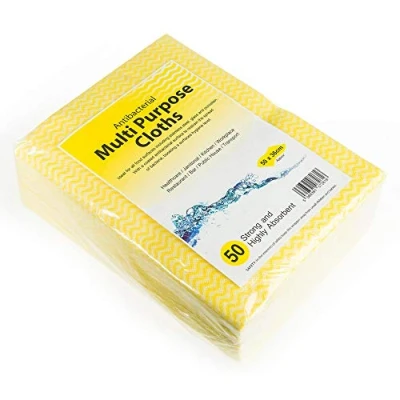Image of Drinkstuff Antibacterial Cloths Yellow, CAW 111Y, Pack of 500