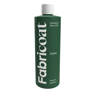 Image of Fabricoat Fabric Paint Restore or Change the Colour of Any Directly Onto Transform Anything Sofas, Lampshades, Car Interiors (500ml, Green)