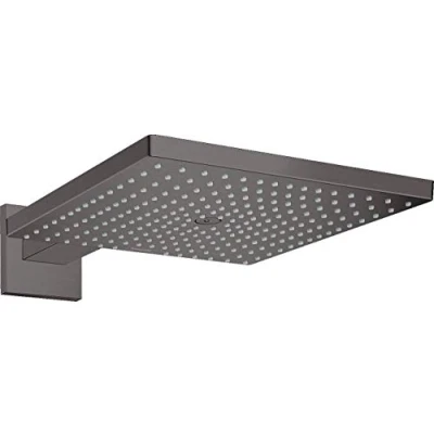 Image of Hansgrohe Raindance E Overhead shower 300 1jet with arm, brushed black chrome, 26238340
