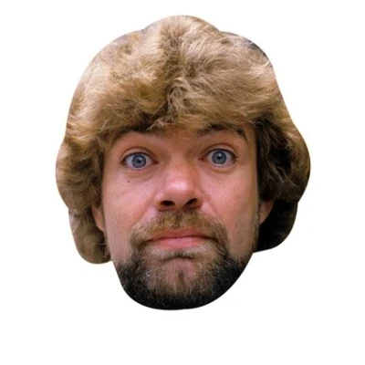 Image of FoxyPrinting Matthew Kelly 80s Celebrity Cardboard Party Face Mask Fancy Dress