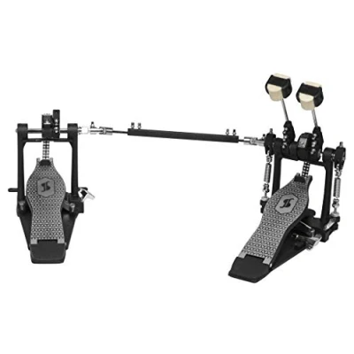 Image of Stagg 52 Series Double Kick Bass Drum Pedal, 4 Way Beaters, Chain, Memory Lock, Included Key
