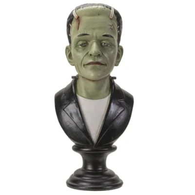 Image of Pacific Giftware Frankenstein Bust and LED Eyes, Gothic Collectible Head Figurine with Glowing Features, 6.3 Inches x 7.25 13.75